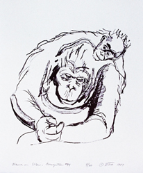 Mama on Elbow Orangutan #98